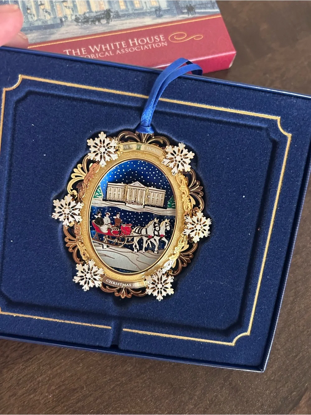 Blue & Gold Christmas Ornament